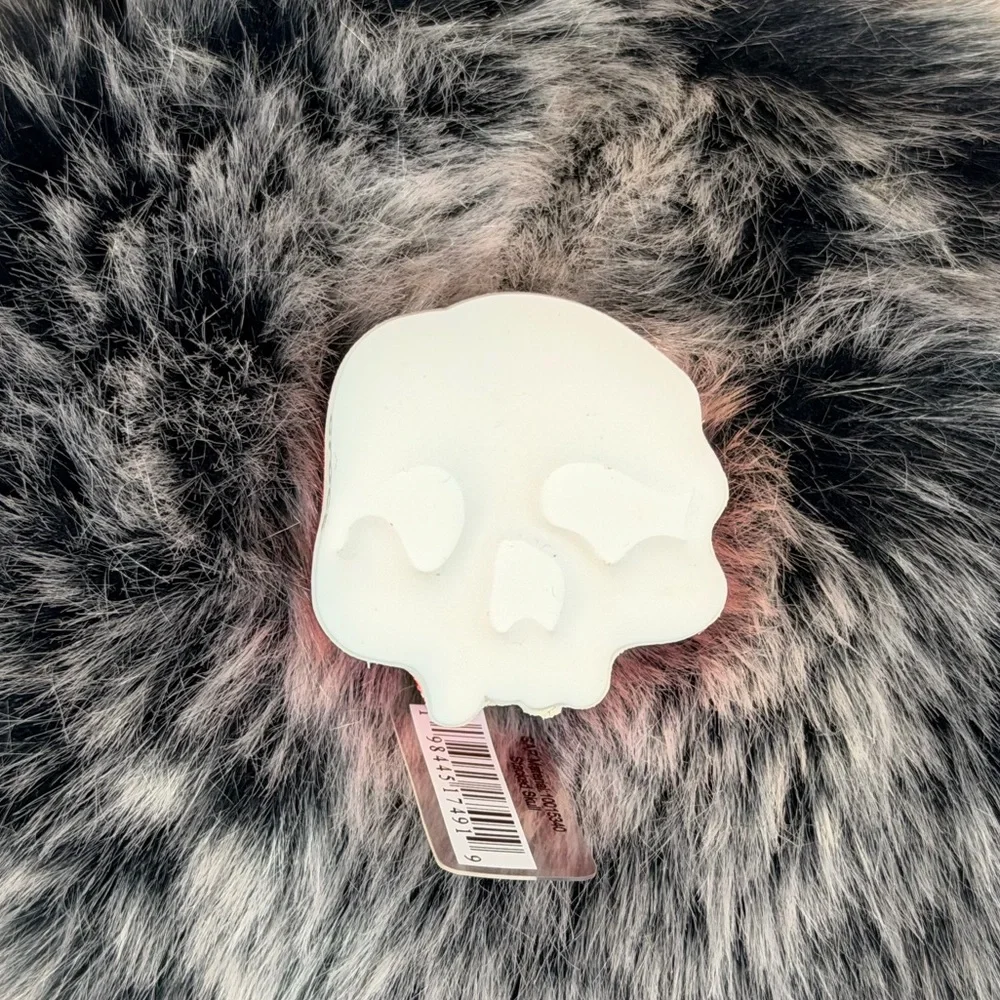 White colorful stacked Skull croc charm